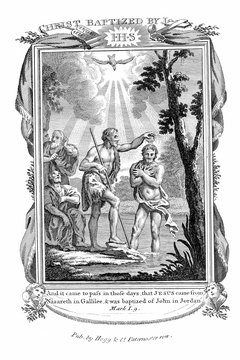 Mennonites cite John the Baptist's baptism of Jesus as a model.