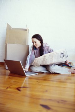 Goodshoot/Goodshoot/Getty Images Landlords may sue to collect rent when security deposits fall short of the rent balance.