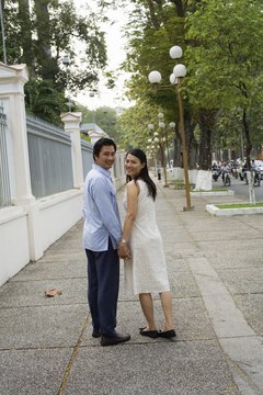 Handholding in public is improper behavior for non-married couples in Vietnam.