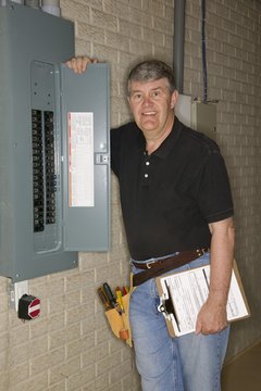 Jupiterimages/liquidlibrary/Getty Images Electrical engineers also inspect existing electrical systems for problems.