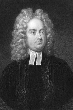 Jonathan Swift used irony to temper the darkness of his writing.