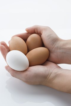 Eggs won't float in a plain glass of tap water.