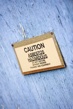 Thinkstock/Comstock/Getty Images Asbestos is a hazardous material that can cause health problems.