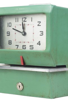 Hemera Technologies/PhotoObjects.net/Getty Images Staying past your scheduled shift doesn't automatically mean you get overtime pay.