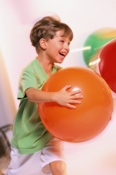 Grab a beach ball for a quick demonstration of motion energy.