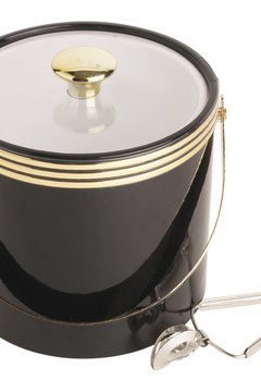 Air-tight containers keep ice frozen.