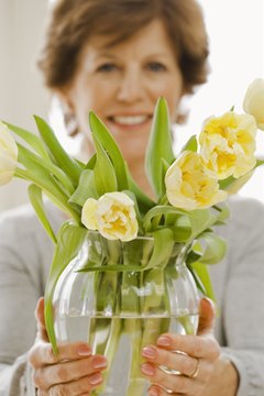 A tasteful floral arrangement is an appropriate way to express sympathy at a Mormon's funeral.