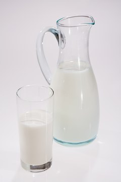 Jupiterimages/Comstock/Getty Images Casein is one of two proteins found in milk. The other protein is whey.