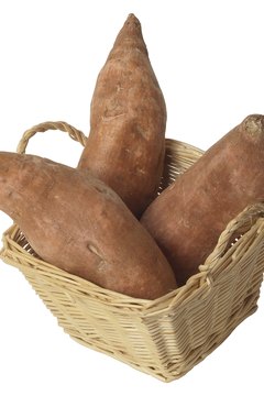 Hemera Technologies/PhotoObjects.net/Getty Images Yams are fairly high in carbohydrates but have a low glycemic index.