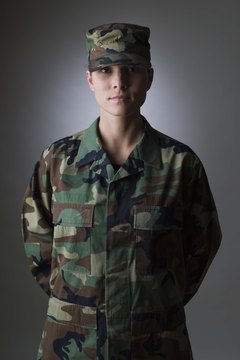Jupiterimages/Comstock/Getty Images A soldier's PT score determines her fitness level per Army standards.