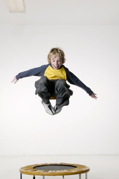 Photodisc/Photodisc/Getty Images Trampolining is fun and works most major muscle groups.