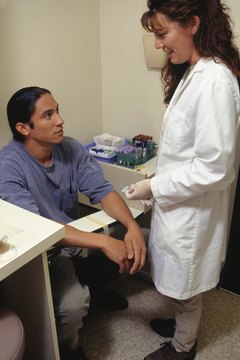 Med techs work with patients, administering diagnostic tests.