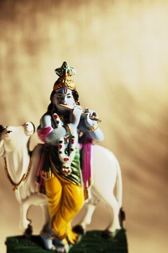 Krishna, considered a god in his own right, is an avatar of Vishnu.