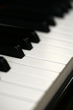 Have your child think of everyday things that are black and white, such as piano keys.