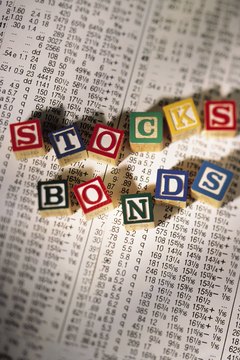 Comstock/Comstock/Getty Images Stocks and bonds are two types of investments with different characteristics.