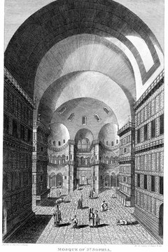 Ancient church of the Holy Wisdom, Hagia Sophia.