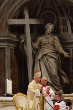 A Requiem Mass at St. Peter's Basilica, Vatican City.