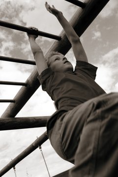 BananaStock/BananaStock/Getty Images Monkey bars: not just for kids anymore.