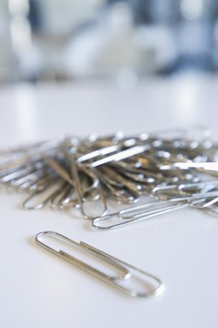 Metal paper clips are handy for a variety of scientific demonstrations.