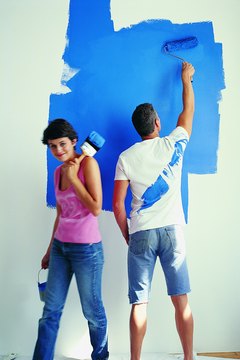 Digital Vision./Digital Vision/Getty Images Paint colors have no impact on a home appraisal.