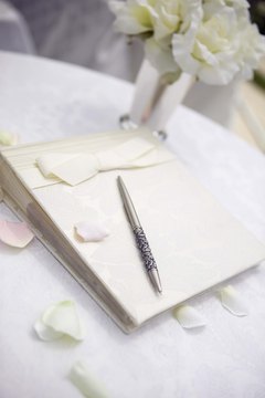 Signing an obituary guest book is a good way to pay your respects.