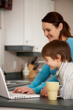 Online classes allow parents to spend time at home with family.