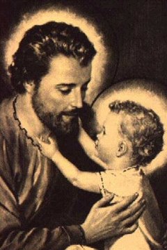 Saint Joseph and baby Jesus