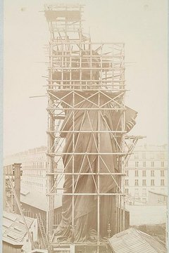 Lady Liberty under construction