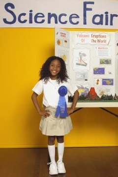 Students use the scientific method for school science fairs.