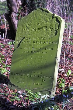 Bless a gravestone as part of the releasing process of grief.