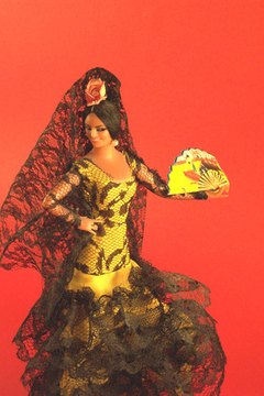 The lace mantilla--a key component of Spanish women's clothing for centuries.