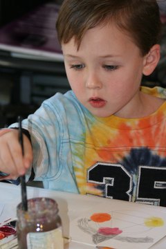 Art projects help children learn about people in their community.