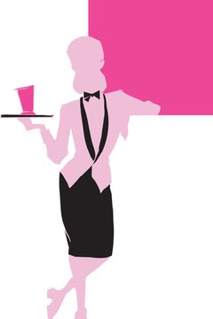 Waitressing is an example of a traditionally pink-collar job.
