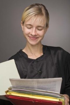Organized paperwork helps the court system work smoothly.