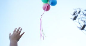 float helium balloon without