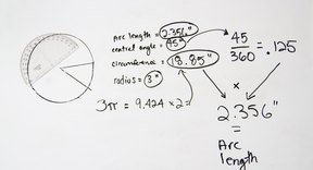 How to Calculate the Arc Length, Central Angle, and Circumference of a ...