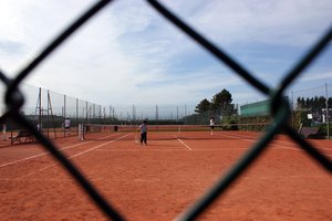 Las partes de una cancha de tenis