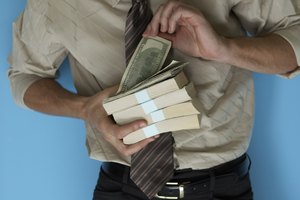 Businessman holding money