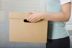 Woman holding box