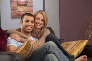 couple in living room
