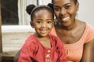 Portrait of mother with daughter