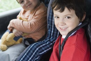 Children in backseat of car
