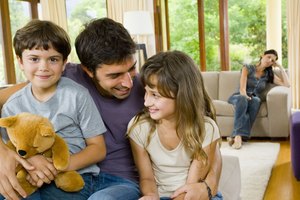 Father with children