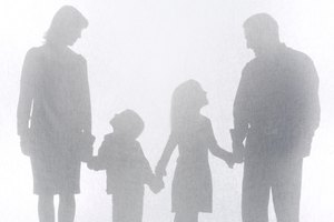 Silhouette of a family