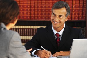 Close-up of two business colleagues having meeting