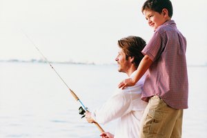 Father and Son Fishing