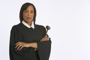 Judge with gavel