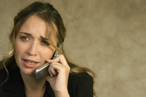 Young woman talking on a mobile phone