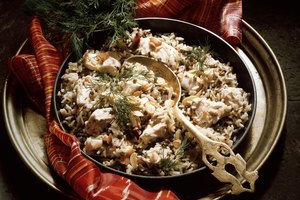 Nutrición del arroz con pollo