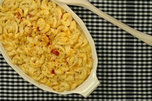 Substitute water for milk in mac and cheese